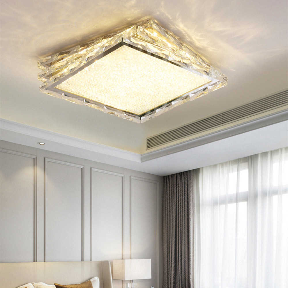 Luxury LED Dimmable Crystal Ceiling Lamp