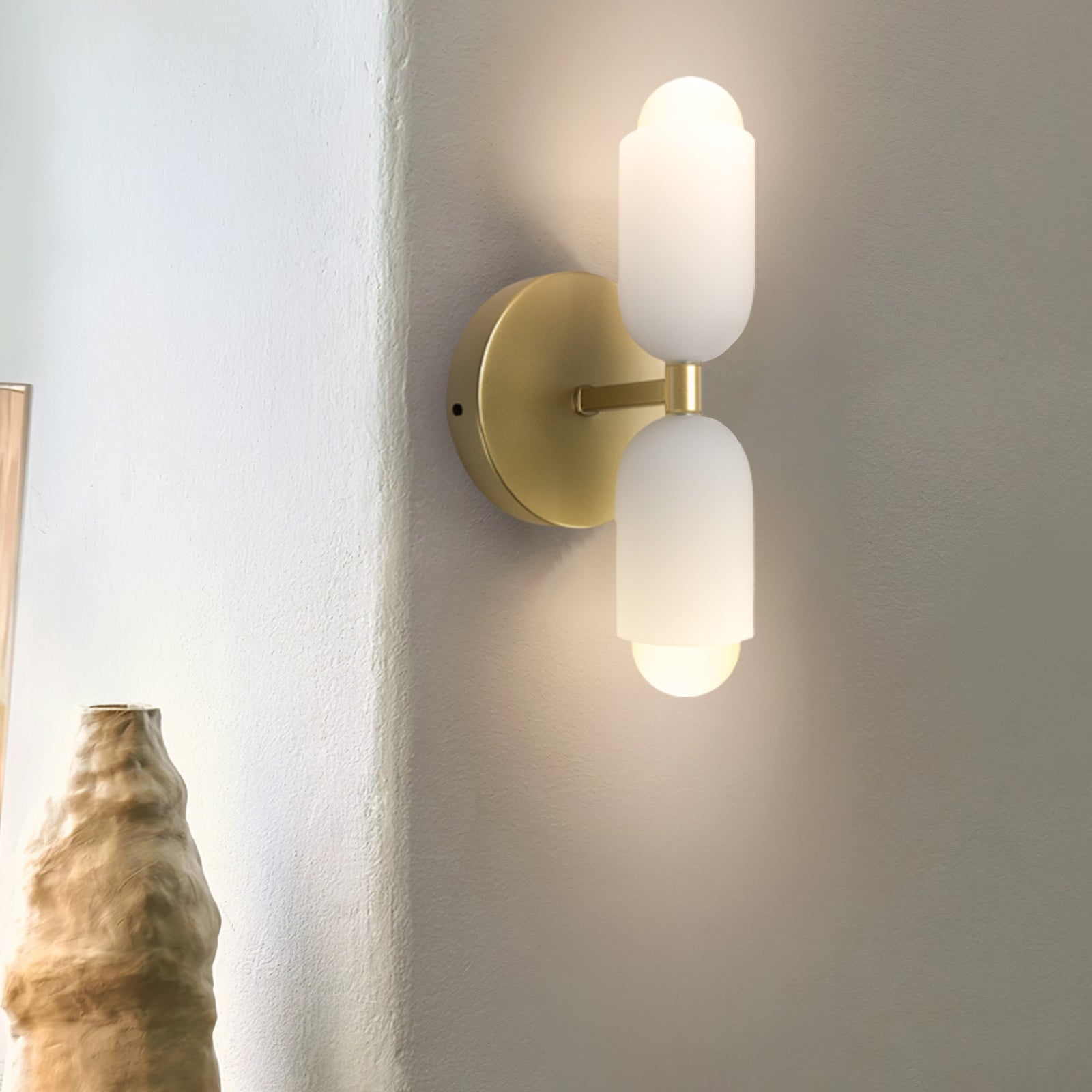 Modern Double Head Led Bedside Indoor Wall Sconce