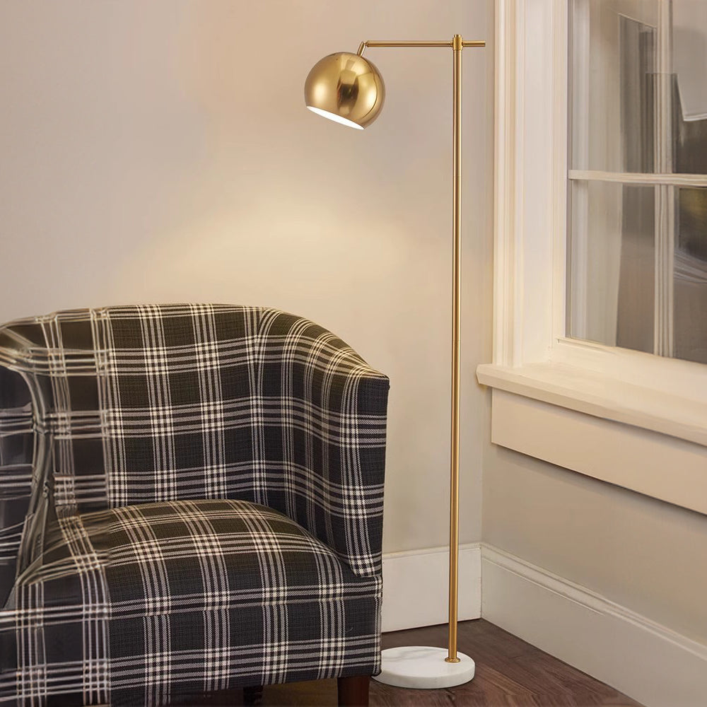 Modern Dome Metal Gold Floor Lamp