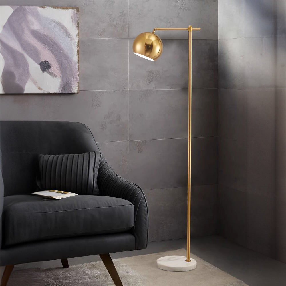 Modern Dome Metal Gold Floor Lamp