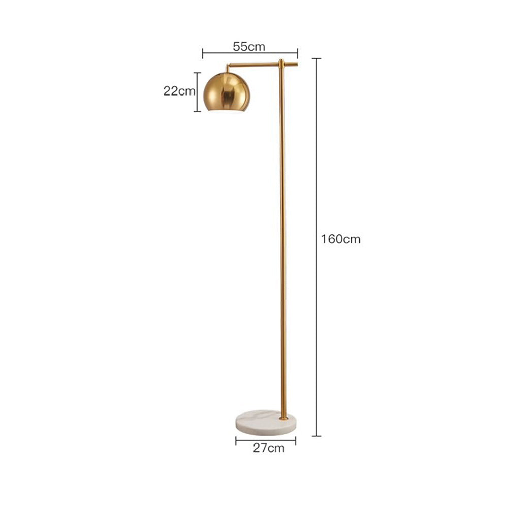 Modern Dome Metal Gold Floor Lamp