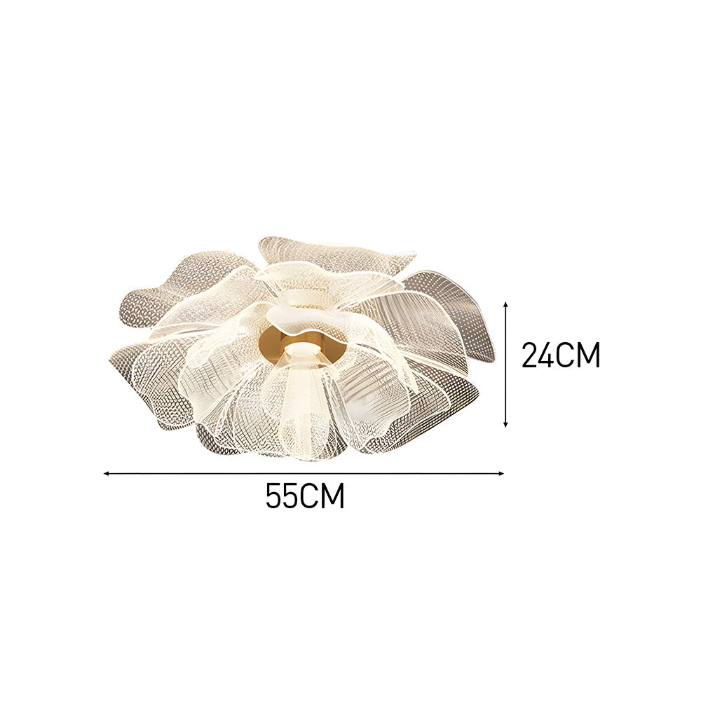 Contemporary LED Flower Design Ceiling Light for Bedroom