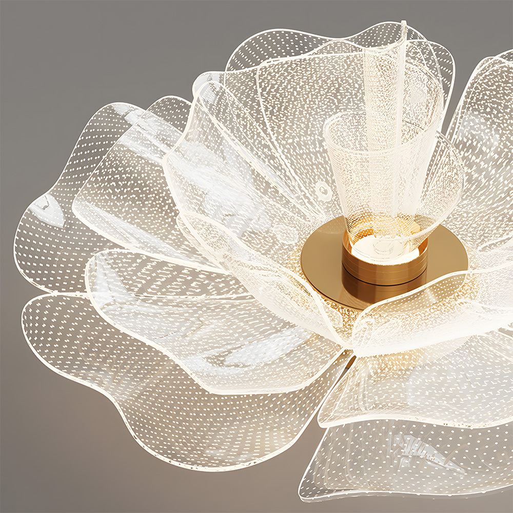 Contemporary LED Flower Design Ceiling Light for Bedroom