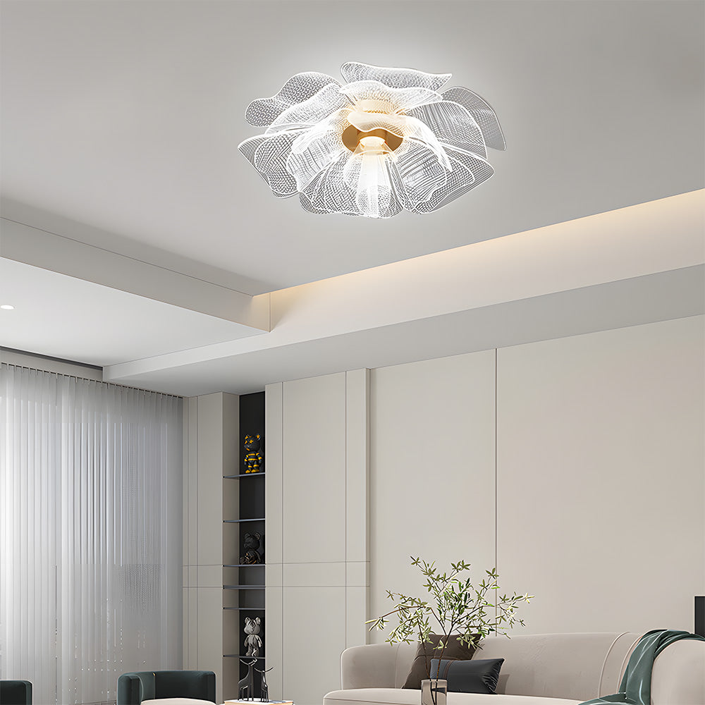 Contemporary LED Flower Design Ceiling Light for Bedroom