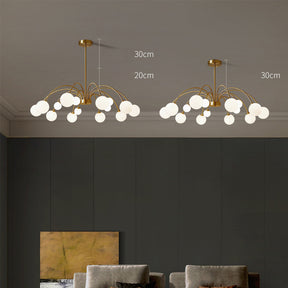 Modern Magic Bean Brass Chandelier