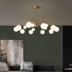 Modern Magic Bean Brass Chandelier