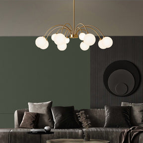 Modern Magic Bean Brass Chandelier