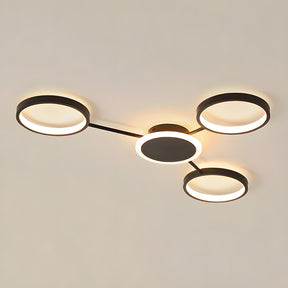 Modern Ring Metal Multi-Head LED Ceiling Light