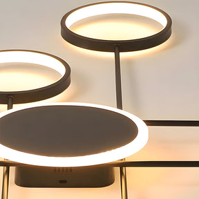 Modern Ring Metal Multi-Head LED Ceiling Light