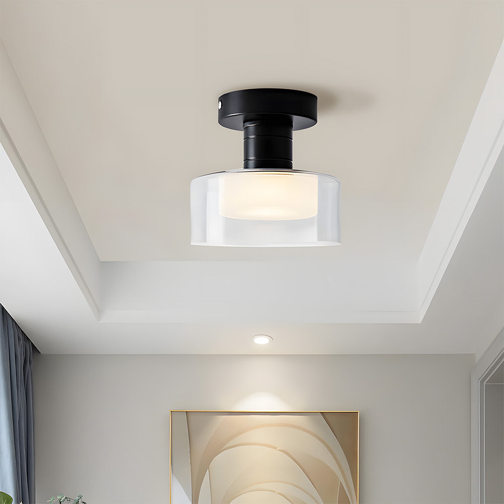 Nordic Glass LED Hallway Ceiling Light