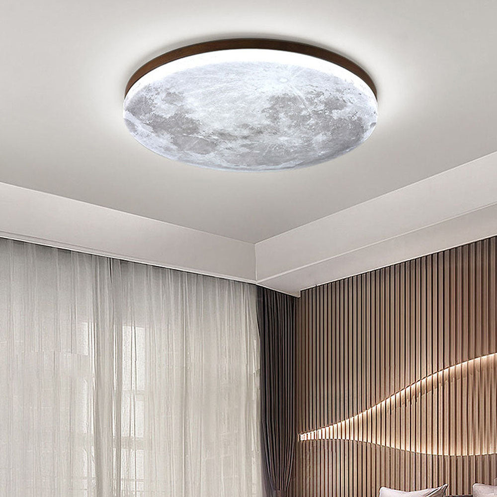 Creative Round Moon LED Ceiling Light