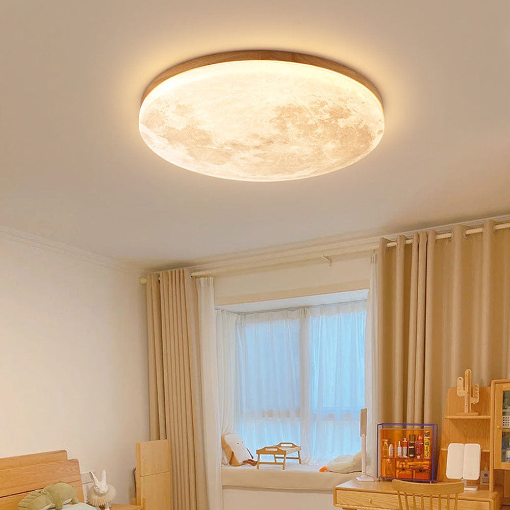 Creative Round Moon LED Ceiling Light