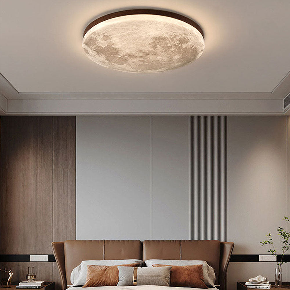 Creative Round Moon LED Ceiling Light