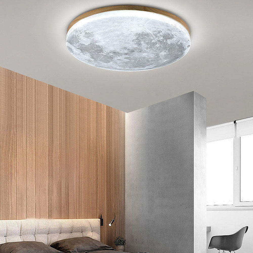 Creative Round Moon LED Ceiling Light