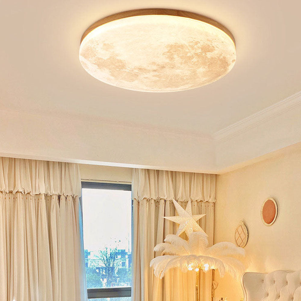 Creative Round Moon LED Ceiling Light