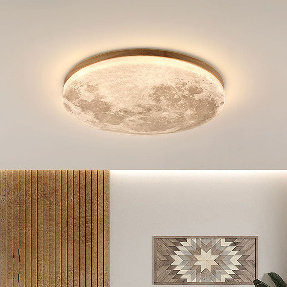 Creative Round Moon LED Ceiling Light