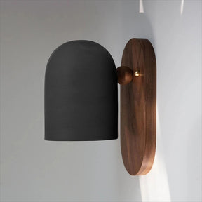 Nordic Walnut Zen Style Ball Wall Sconce