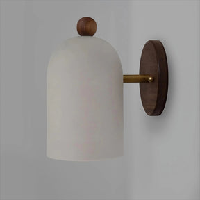 Nordic Walnut Zen Style Ball Wall Sconce