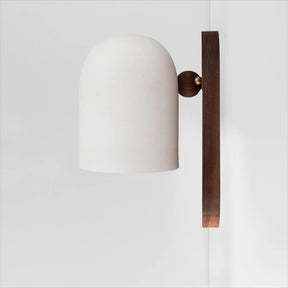 Nordic Walnut Zen Style Ball Wall Sconce