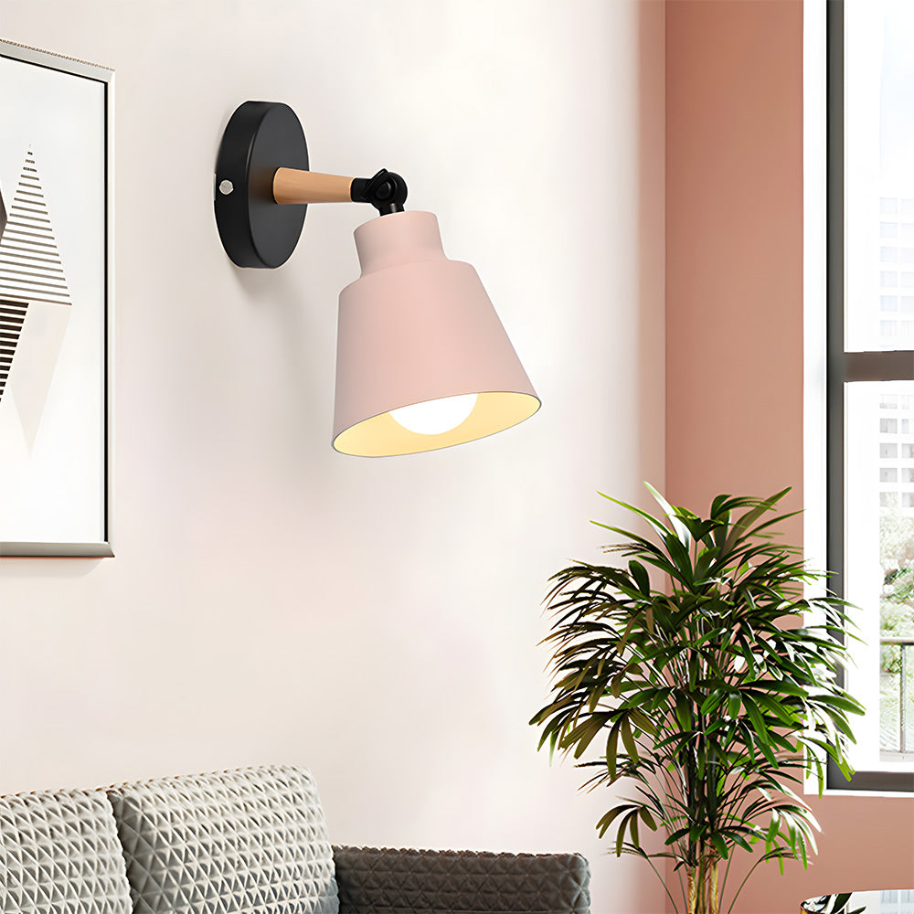 Modern Colorful Bracket Iron Bedroom Wall Lamp