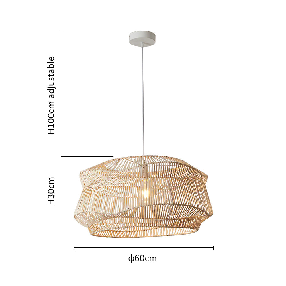 Natural Handmade Rattan Pendant Light