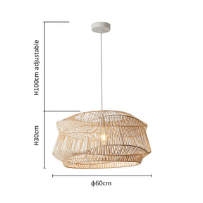 Natural Handmade Rattan Pendant Light