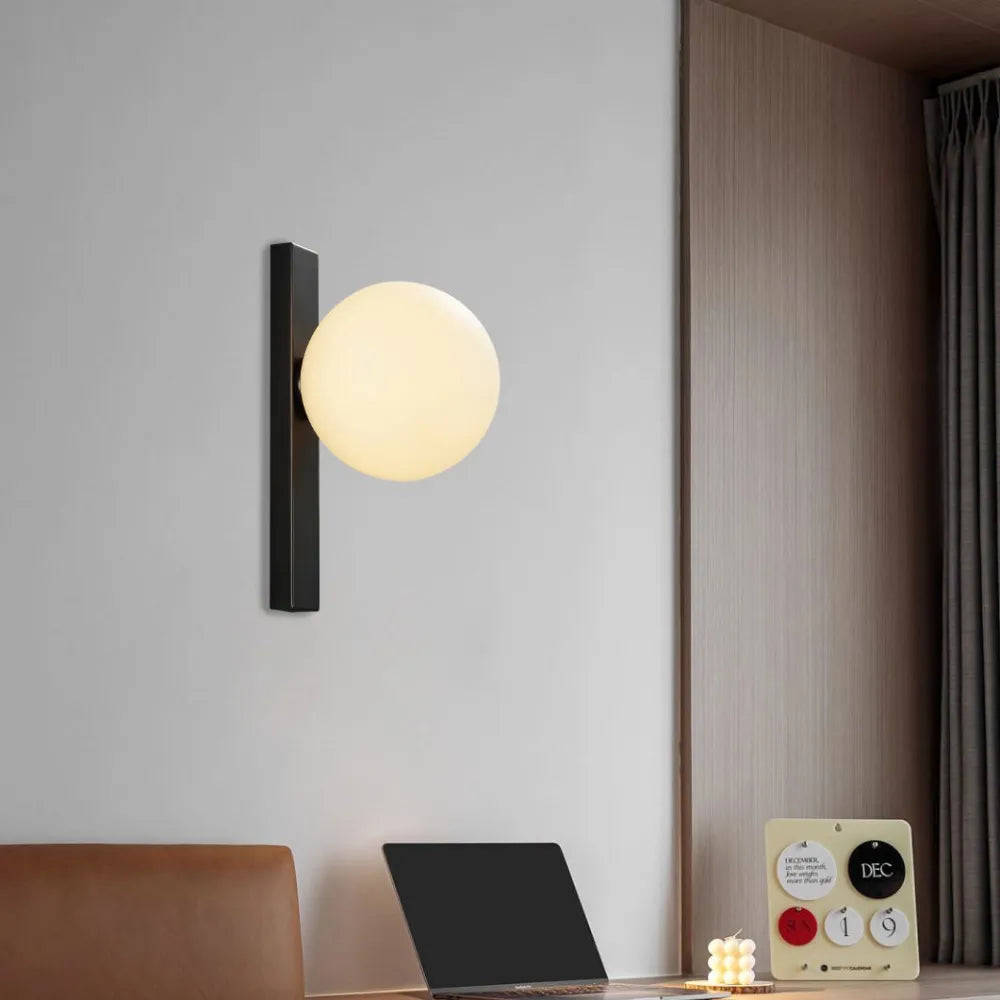 Minimalist Simple White Ball Wall Light