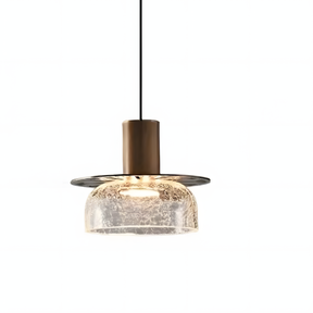 Modern Glass Double Head Pendant Light