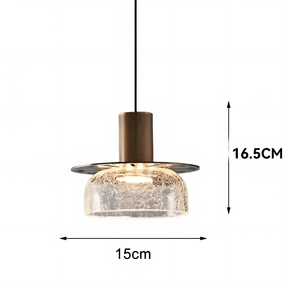 Modern Glass Double Head Pendant Light