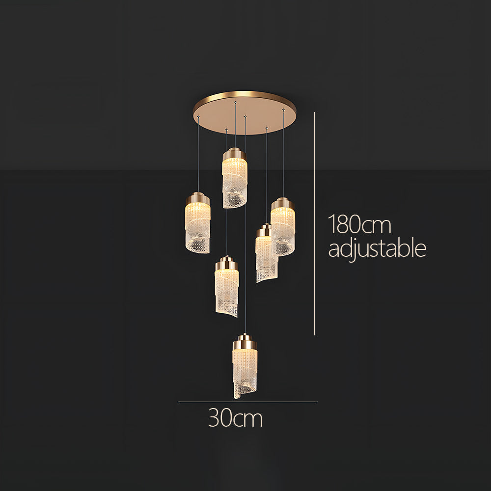 Luxurious Contemporary Acrylic Living Room LED Pendant Lights