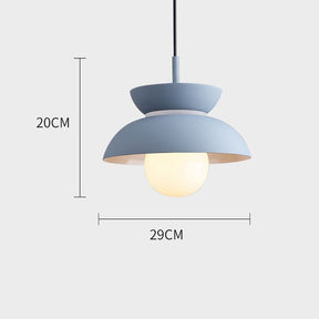 Macaroon Colorful Simple Round Pendant Light