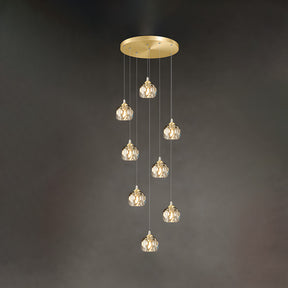 Contemporary Gold Aluminum Living Room LED Pendant Lights