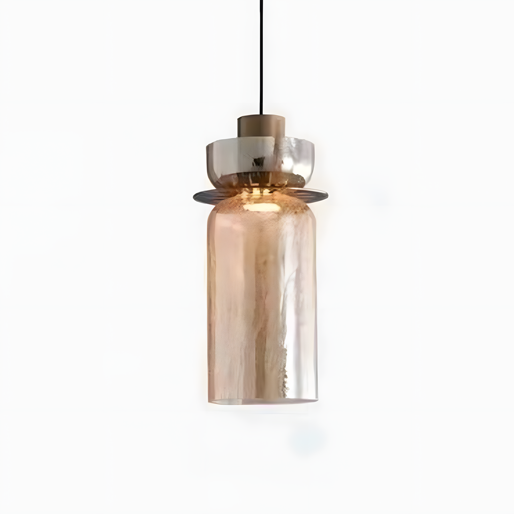 Modern Glass Double Head Pendant Light