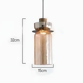 Modern Glass Double Head Pendant Light