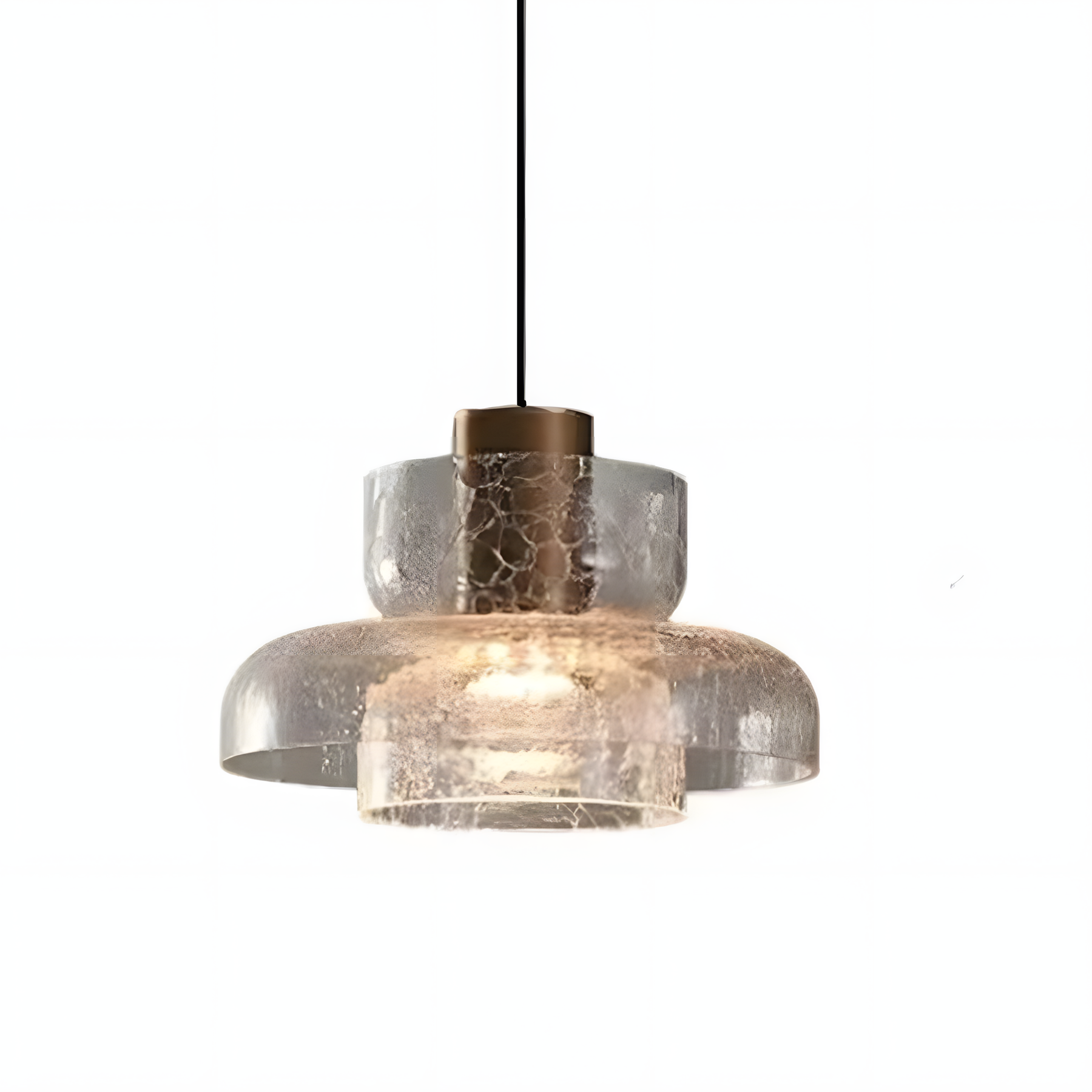 Modern Glass Double Head Pendant Light