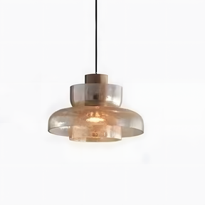 Modern Glass Double Head Pendant Light