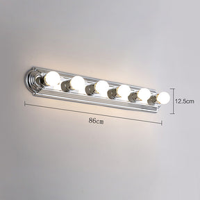 Nordic Simple Metal Silver Vanity Lighting