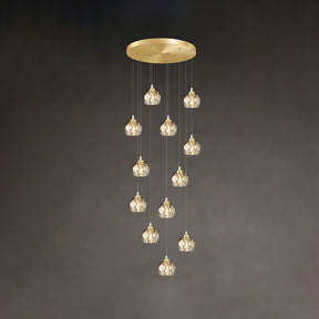 Contemporary Gold Aluminum Living Room LED Pendant Lights