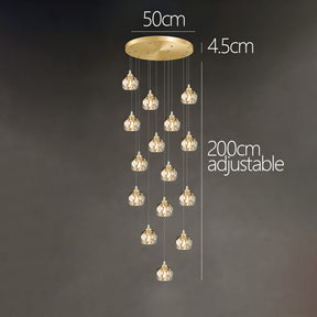 Contemporary Gold Aluminum Living Room LED Pendant Lights