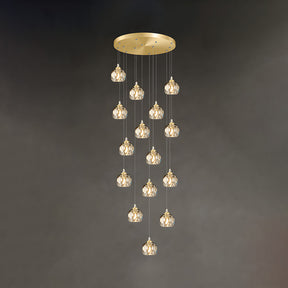 Contemporary Gold Aluminum Living Room LED Pendant Lights