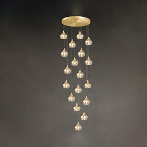 Contemporary Gold Aluminum Living Room LED Pendant Lights