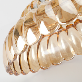 Vintage Amber Glass Semi-Flush Ceiling Light Shades Of Light