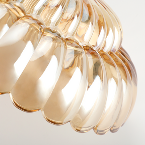 Vintage Amber Glass Semi-Flush Ceiling Light Shades Of Light