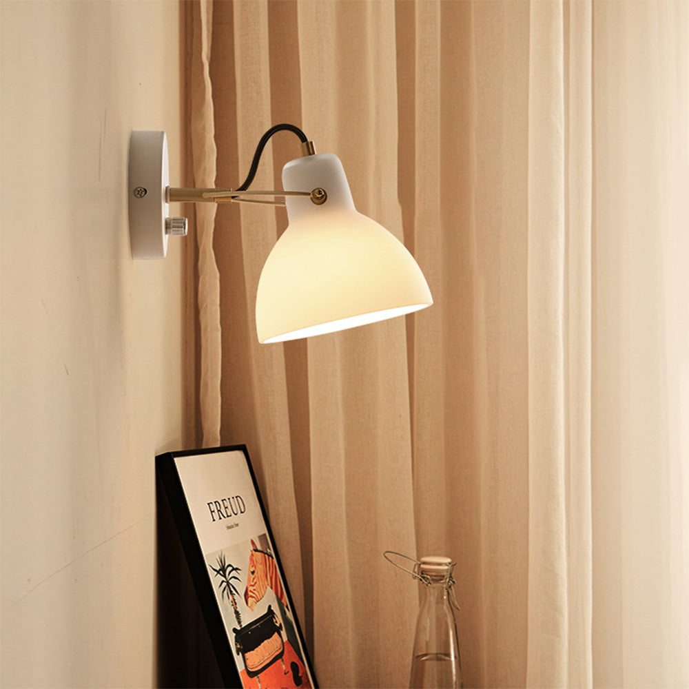 Minimalist Simple White Glass Wall Lamp