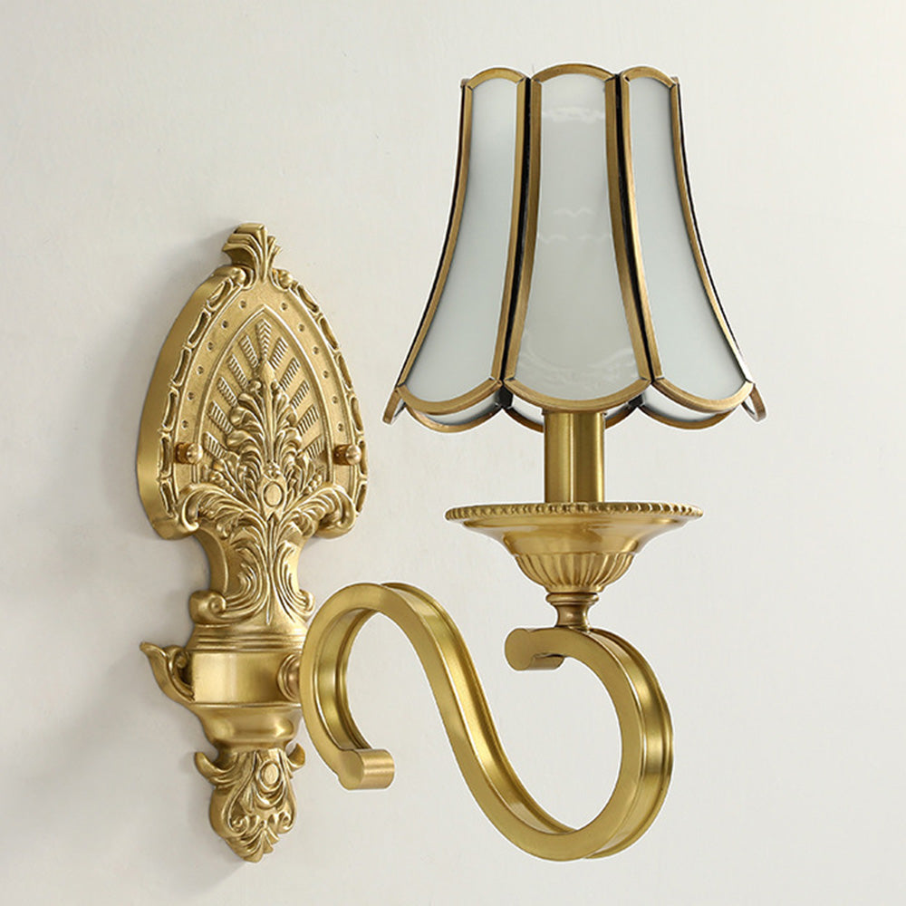 Gold Contemporary Mid-Century Wall Light