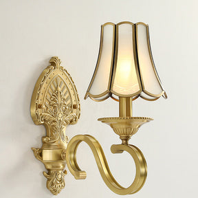 Gold Contemporary Mid-Century Wall Light