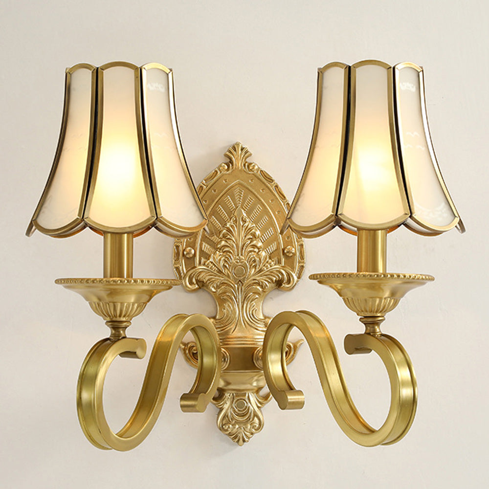 Gold Contemporary Mid-Century Wall Light