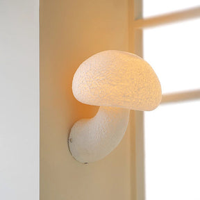 French Creative Cream Mushroom Wall Light