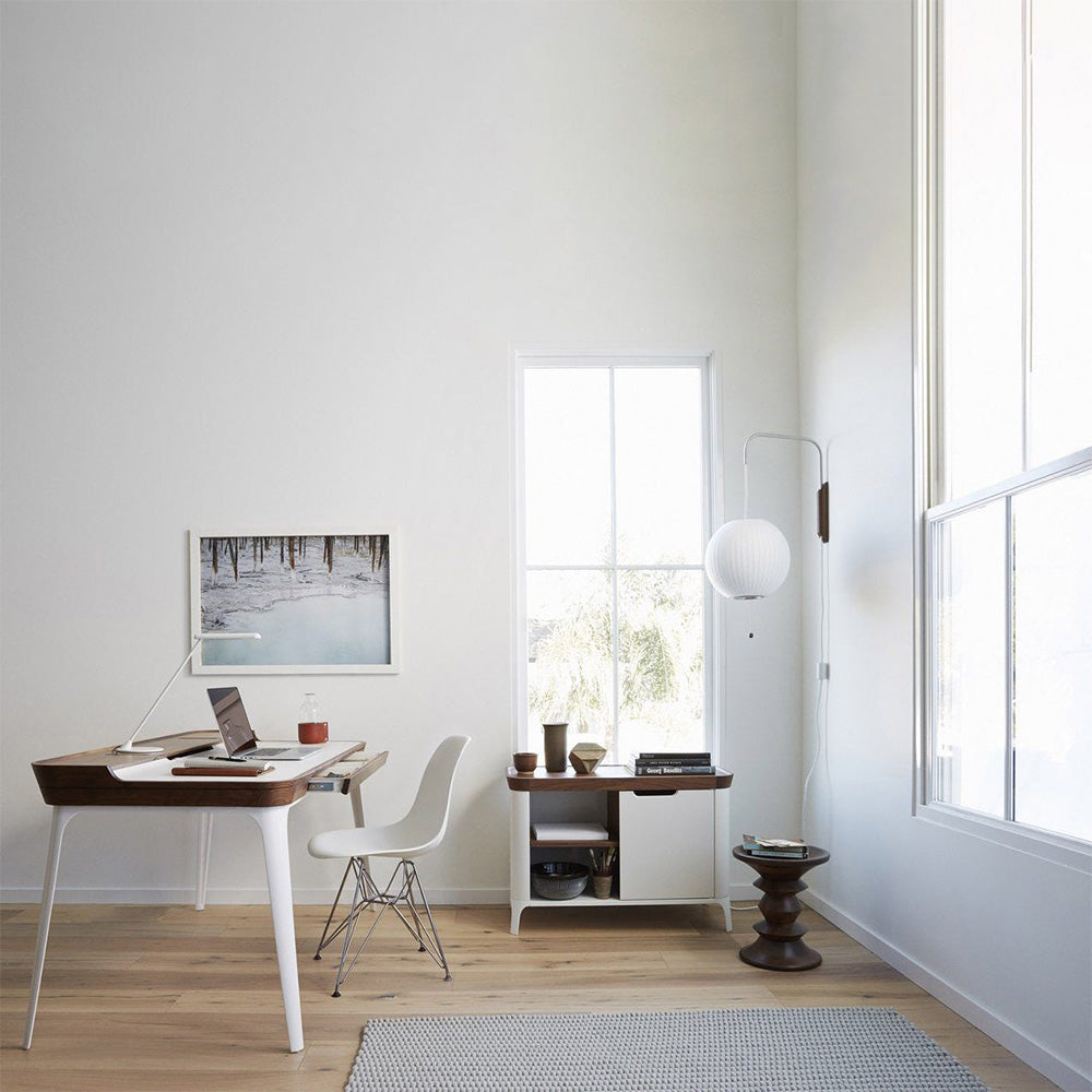 Bauhaus White Silk Wall Lamp