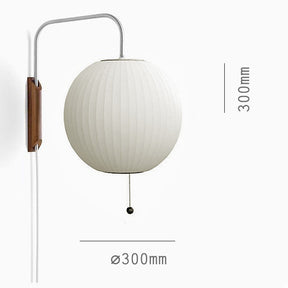 Bauhaus White Silk Wall Lamp